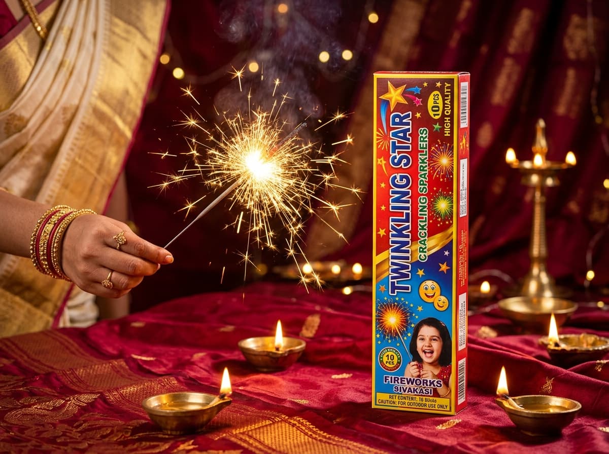 Crackling Twinkling Star Sparklers